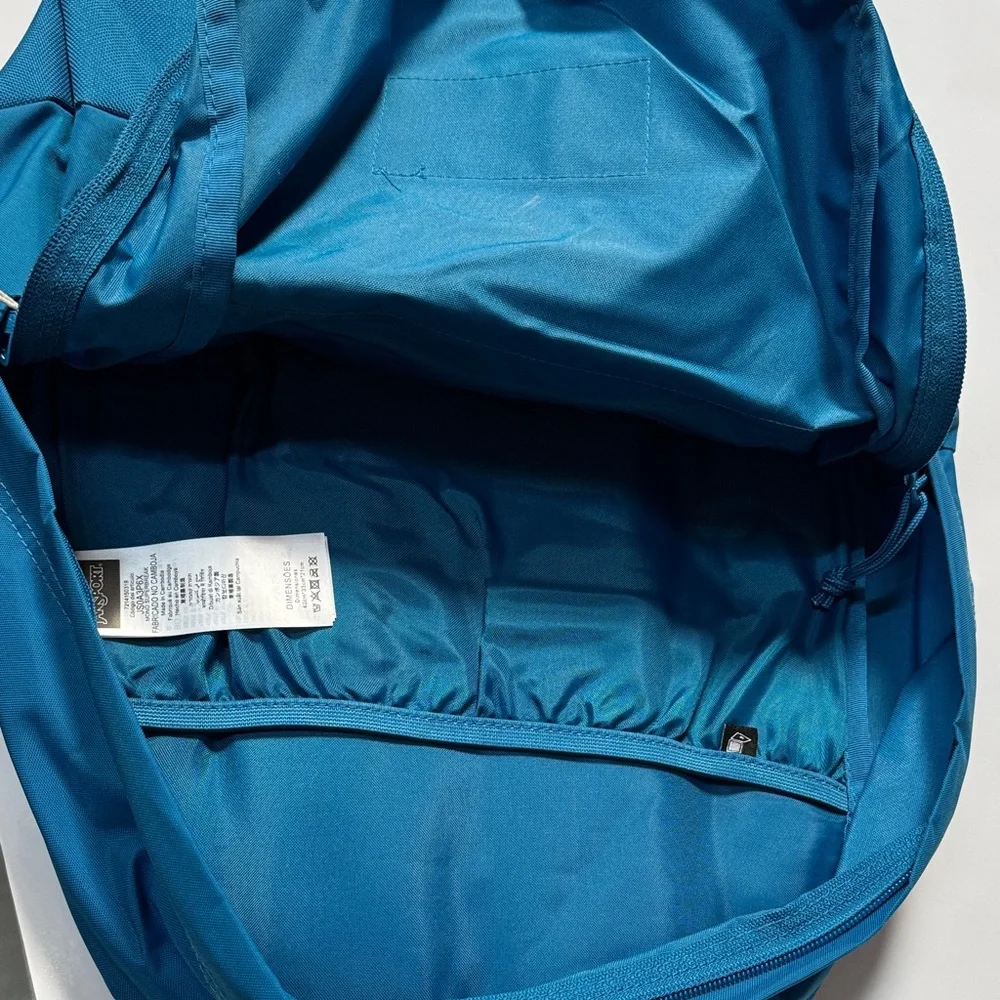 JanSport Mono SuperBreak 25L Backpack Blue Jay NWT Brand New Laptop Sleeve - Picture 4 of 7
